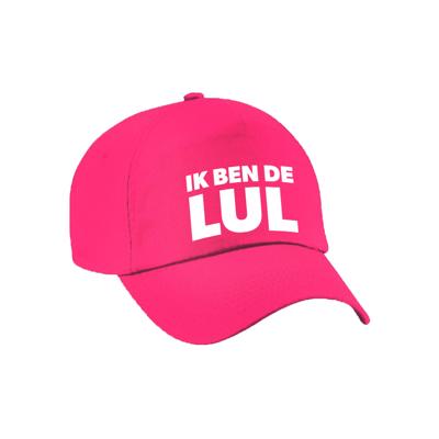 Cadeau petje - baseballcap voor volwassenen - de lul - roze - vrijgezellenfeest - bruiloft/trouwen