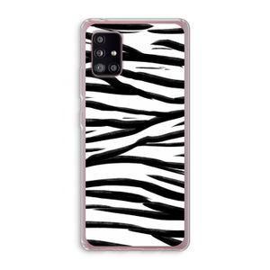 Zebra pattern: Samsung Galaxy A51 5G Transparant Hoesje