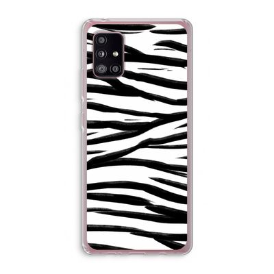 Zebra pattern: Samsung Galaxy A51 5G Transparant Hoesje