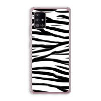Zebra pattern: Samsung Galaxy A51 5G Transparant Hoesje