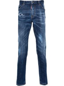 DSQUARED2 jean skinny à effet usé - Bleu