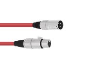 OMNITRONIC XLR cable 3pin 5m rd - thumbnail