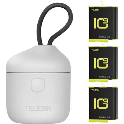 Telesin Allin Charger Box + 3X Battery - GoPro Hero 9/10/11/12