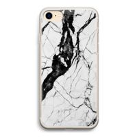 Witte marmer 2: iPhone 7 Transparant Hoesje