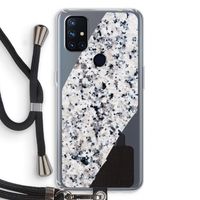 Gespikkelde marmer: OnePlus Nord N10 5G Transparant Hoesje met koord