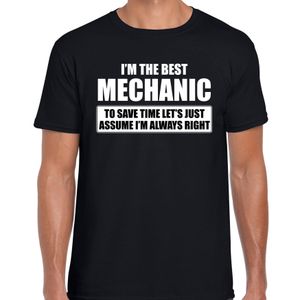 I'm the best mechanic t-shirt zwart heren - De beste monteur cadeau
