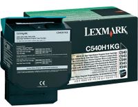 Lexmark Tonercassette (recycling) C540 C543 C544 C546 X544 X546 X548 Origineel Zwart 2500 bladzijden C540H1KG