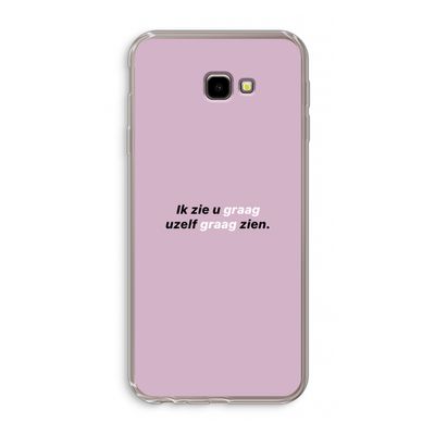 uzelf graag zien: Samsung Galaxy J4 Plus Transparant Hoesje