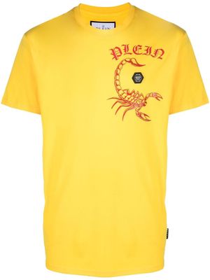 Philipp Plein t-shirt à logo poitrine imprimé - Jaune