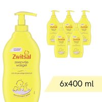 Voordeelverpakking: 6x Zwitsal Wasgel - Pompje - Zeepvrij - 400 ml - thumbnail