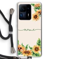 Zonnebloemen: Xiaomi Mi Mix 4 Transparant Hoesje met koord