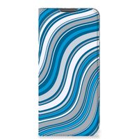 Motorola Moto G22 Hoesje met Magneet Waves Blue