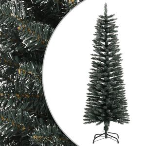 Kunstkerstboom met standaard smal 120 cm PVC groen