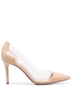 Gianvito Rossi escarpins transparents 90 mm à bout pointu - Tons neutres