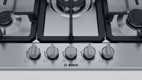 Bosch Serie 4 PGQ7B5B90 kookplaat Roestvrijstaal Ingebouwd 75 cm Gaskookplaat 5 zone(s) - thumbnail