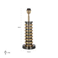 Richmond Tafellamp Jaline 43cm hoog - Goud - thumbnail