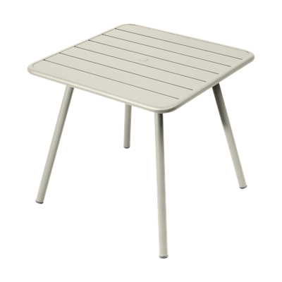 Fermob Luxembourg tuintafel vierpoot 80x80 cm Clay Grey