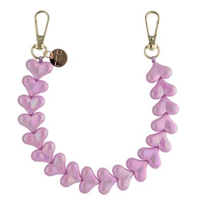 Telefoonkoord Heart - Lila - Goud Telefoonkoord Heart - Lila - Goud