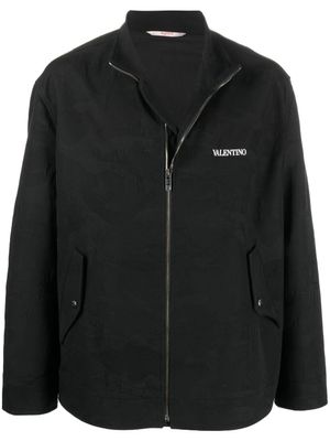 Valentino Garavani veste à imprimé camouflage - Noir