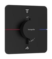 Hansgrohe ShowerSelect Comfort Q thermostaat inbouw voor 2 functies met geïntergreerde zekerheidscombinatie volgens EN1717, mat zwart
