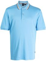 BOSS polo Penrose en coton - Bleu