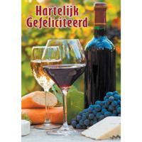 Wenskaarten Gefeliciteerd pak a 10 stuks Wenskaarten Gefeliciteerd pak a 10 stuks