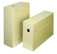 Loeff&apos;s archiefdoos City Box 30+, ft 390 x 260 x 115 mm, bruin/wit, pak van 50 stuks