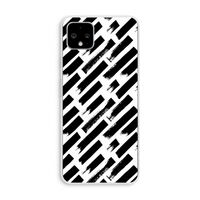Zwarte vegen: Pixel 4 XL Transparant Hoesje