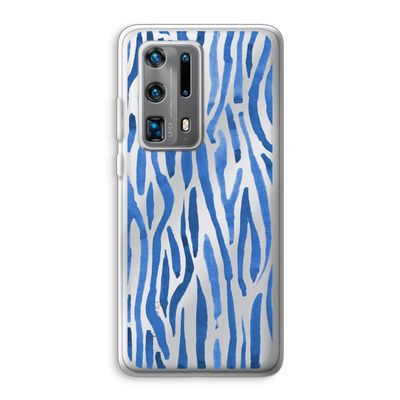 Blauwe nerven: Huawei P40 Pro Plus Transparant Hoesje