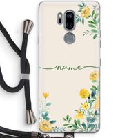 Gele bloemen: LG G7 Thinq Transparant Hoesje met koord