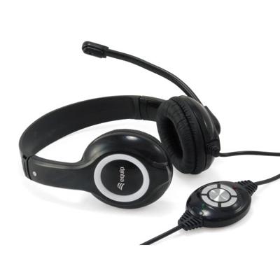 Equip 245301 gaming headset, usb, head-band, binaural, digital, black