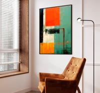 Expressionistische rechthoeken kunstposter