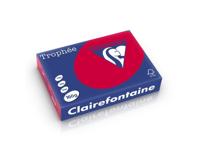 Clairefontaine Trophee A4 160gr kersenrood 250vel Clairefontaine Trophee A4 160gr kersenrood 250vel