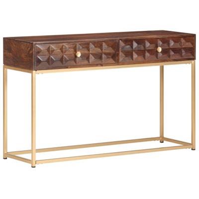 Consoletafel 122x36x75 cm Massief mangohout