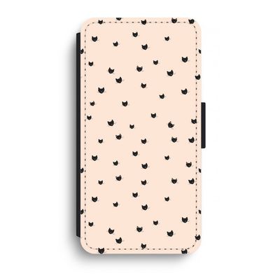 Kleine kattenkopjes: iPhone XR Flip Hoesje