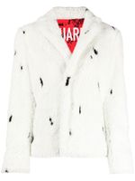 DSQUARED2 manteau imprimé en fourrure artificielle - Blanc - thumbnail