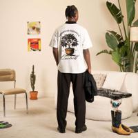 Quotrell Damson T-shirt Th84964 Print T-shirts 0003 White/black