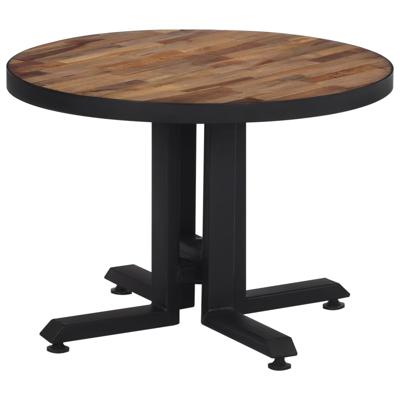 Salontafel rond Ø55x40 cm massief gerecycled teakhout