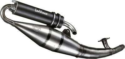 LeoVince uitlaat hm-tt piaggio, 2 takt black edition