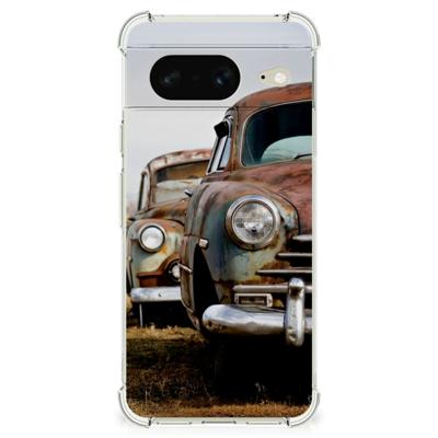 Google Pixel 8 Anti-shock Hoesje met foto Vintage Auto Google Pixel 8 Anti-shock Hoesje met foto Vintage Auto