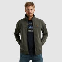 Pme Legend Psw2502476 Zip Jacket Spacer Look Sweat Sweater 8039 - Beluga Pme Legend Psw2502476 Zip Jacket Spacer Look Sweat Sweater 8039 - Beluga