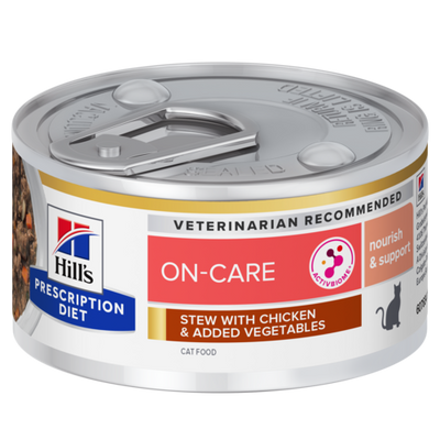 Hill&apos;s Prescription Diet ON-Care Stoofpotje voor met Kip & toegevoegde Groenten natvoer kat 82gr