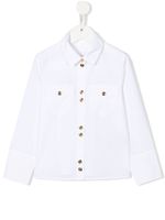 Balmain Kids chemise à boutons embossés - Blanc - thumbnail