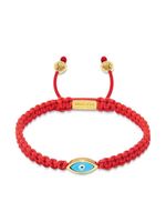 Nialaya Jewelry bracelet Evil Eye en corde - Rouge - thumbnail