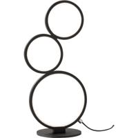 Dimbare LED Tafellamp 17W Warm Wit 3000K - Mat Zwart Aluminium