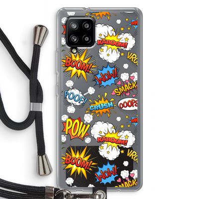 Pow Smack: Samsung Galaxy A42 5G Transparant Hoesje met koord