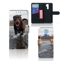 Xiaomi Redmi 9 Telefoonhoesje met Pasjes Honden Labrador - thumbnail