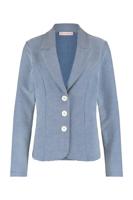 Perrine seersucker blazer - white/blue - 07178