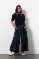 Michon pleated trousers - antraciet - 13384