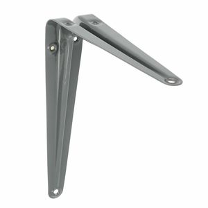AMIG Plankdrager/planksteun van metaal - gelakt grijs - H250 x B200 mm